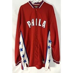 Vintage Mitchell & Ness Hardwood Classics 76ers Allen Iverson Warm Up Jacket XL